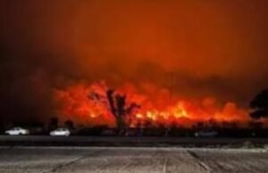 Orán aterrador, el fuego está a la entrada de la ciudad.