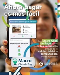 Cerrillos lanza nueva modalidad de pago de impuestos con Macro Click