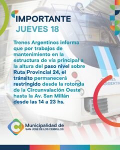 TRÁNSITO RESTRIGIDO EN RUTA 24