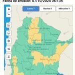 METEREOLÓGIA: RIGE UNA ALERTA POR FUERTES LLUVIAS Y FUERTES VIENTOS, DESDE 18HS HASTA 00HS