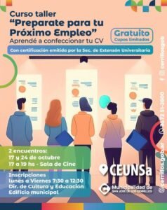 C𝘂𝗿𝘀𝗼 𝘁𝗮𝗹𝗹𝗲𝗿 «𝗣𝗿𝗲𝗽𝗮𝗿𝗮𝘁𝗲 𝗽𝗮𝗿𝗮 𝘁𝘂 𝗽𝗿𝗼́𝘅𝗶𝗺𝗼 𝗲𝗺𝗽𝗹𝗲𝗼»