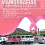 CÁNCER DE MAMA: EL HOSPITAL SAN BERNARDO Y EL CAMIÓN ONCOLÓGICO REALIZARÁN MAMOGRAFÍAS EN EL MONUMENTO GÜEMES