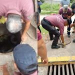Rescatan a dos adolescentes atrapados en una alcantarilla de un barrio de Salta