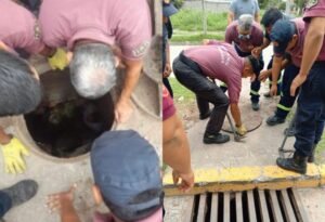 Rescatan a dos adolescentes atrapados en una alcantarilla de un barrio de Salta