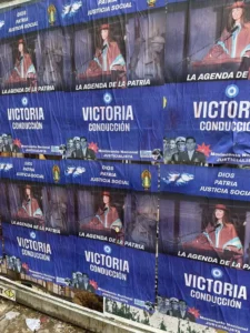 Empapelaron el Congreso con afiches de Villarruel: «Victoria conducción»