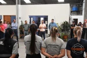 Emiliano Durand se reunió con el personal que participó del operativo en el San Miguel