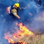 Sin tregua en Chubut: otro incendio, ahora en Puerto Madryn