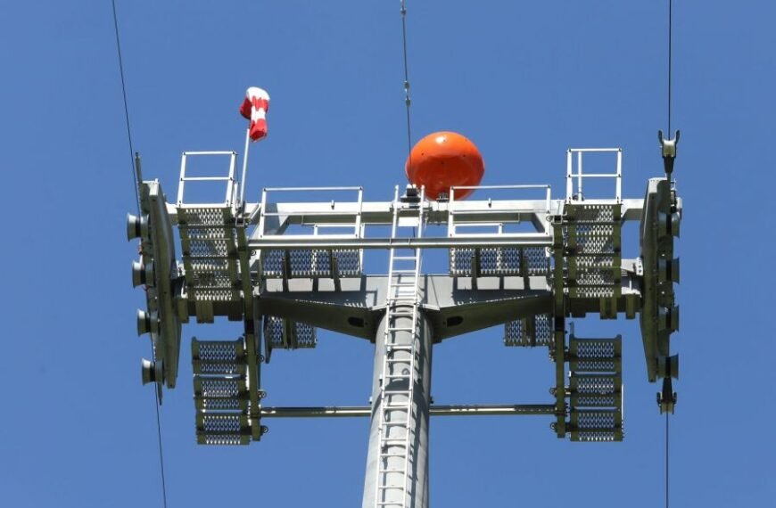 El teleférico AlaDelta, fuera de servicio