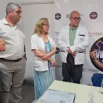 Mangione recorrió hospitales del sur provincial y anunció mejoras en la atención