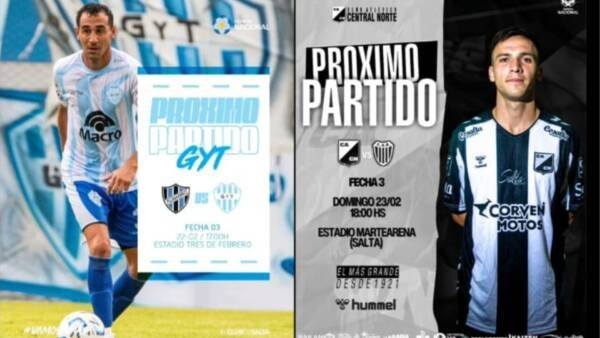 Central Norte y Gimnasia y Tiro van por todo este fin de semana