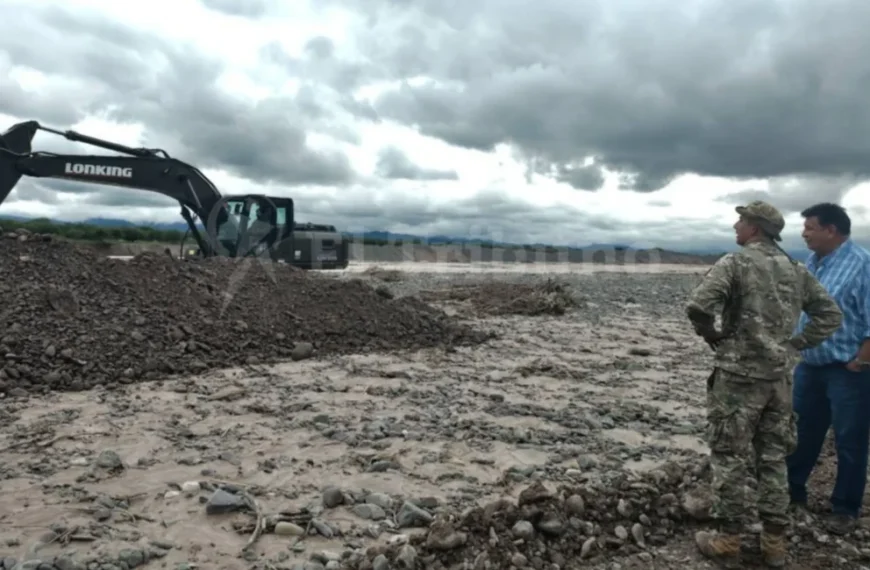 Valle de Lerma: El río Rosario amenaza con desbordes en El Carril y La Merced