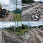 Ya comenzaron con la recuperación de la Avda. Ex Combatientes de Malvinas