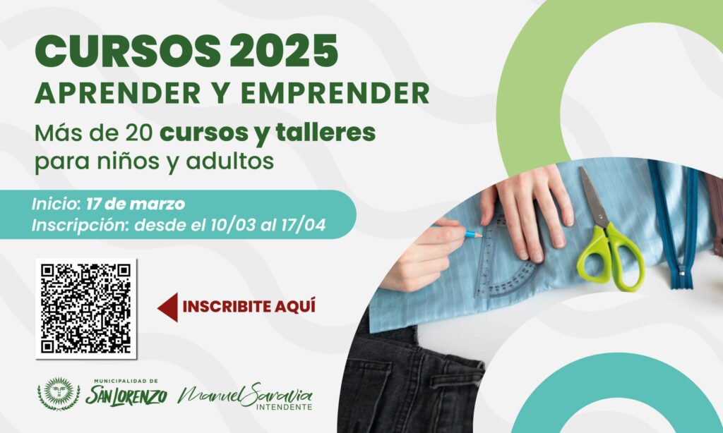 Este lunes comienzan las inscripciones de los cursos y talleres 2025