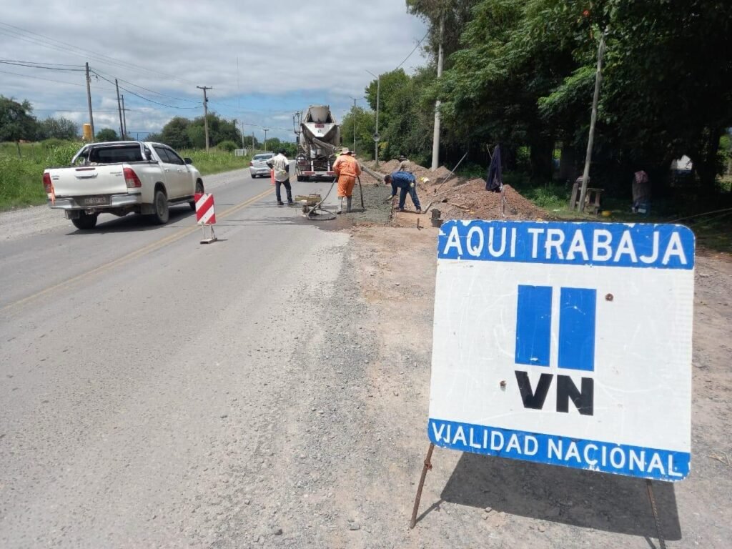 Trabajos de Vialidad Nacional en RN 68