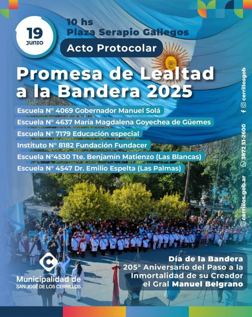Promesa de Lealtad a la Bandera en Cerrillos