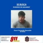 Buscan a un preso que se fugĂł de la comisaria de Aguaray