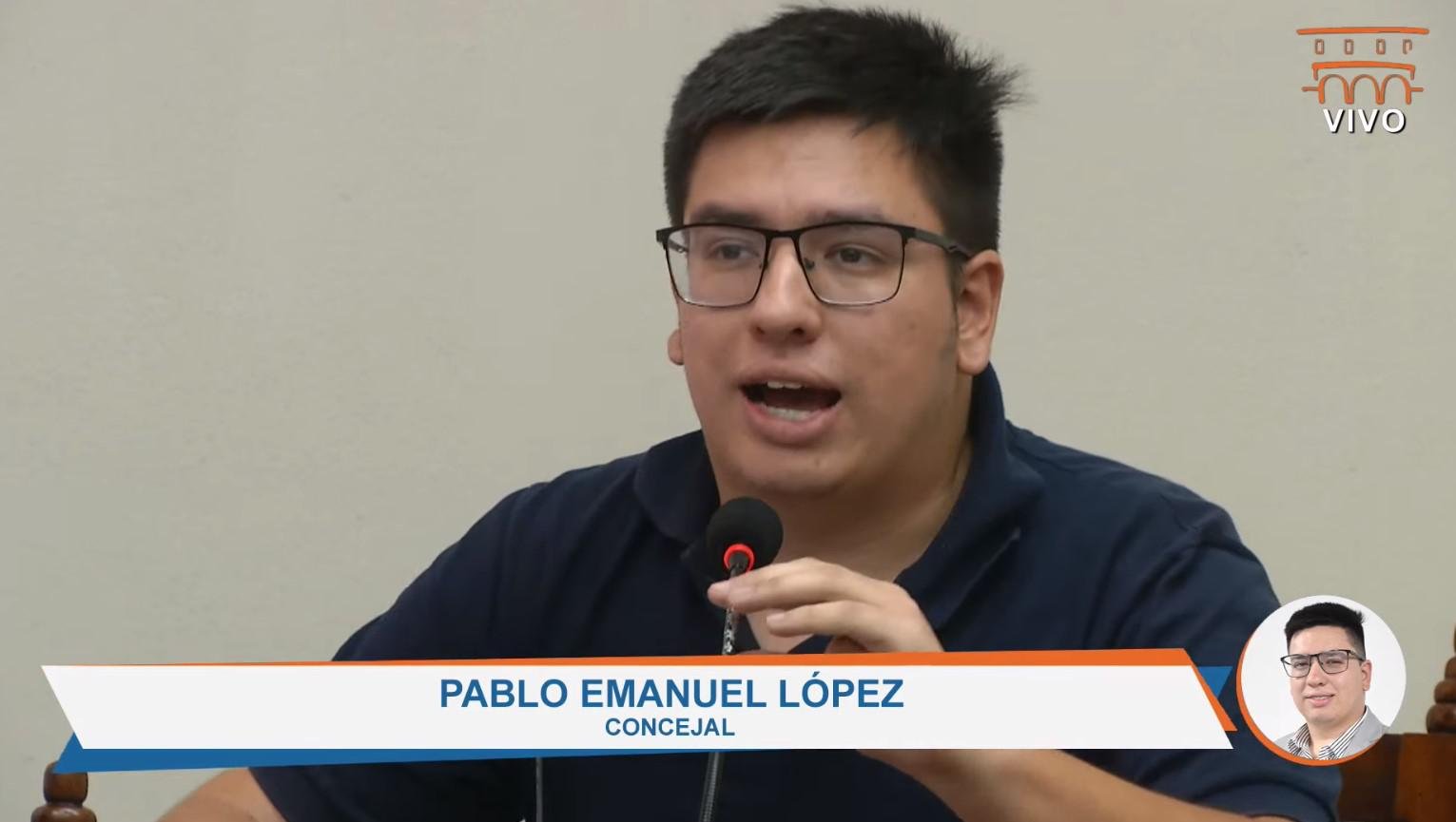 Tras el escándalo, Pablo López, presentó su renuncia en el Concejo Deliberante