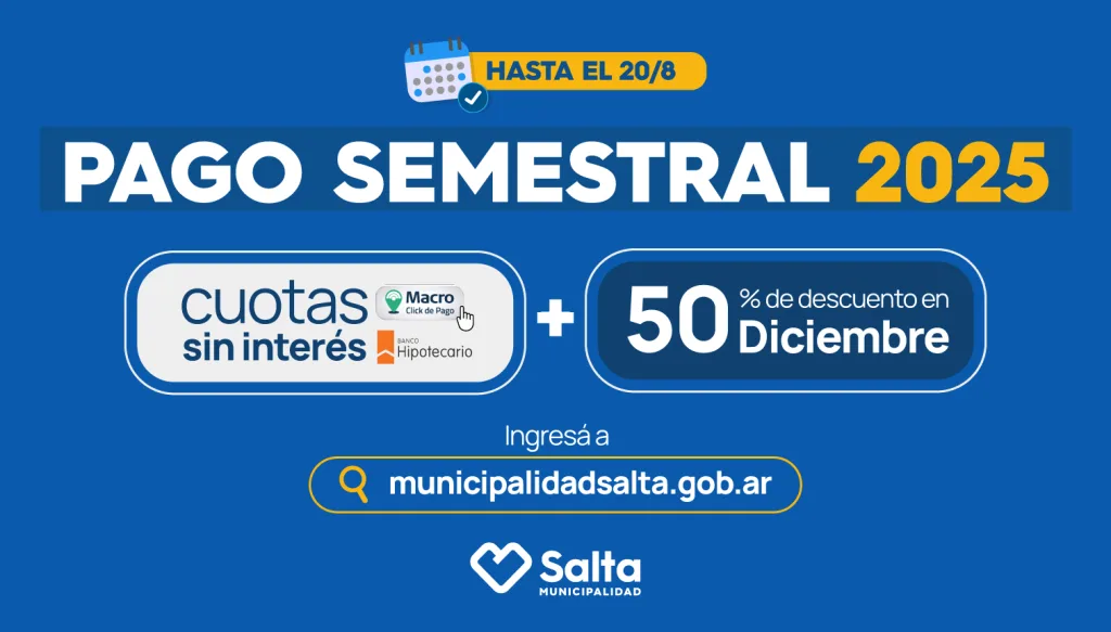 Tributos municipales 2025: Las opciones de Pago Semestral con facilidades que debes saber