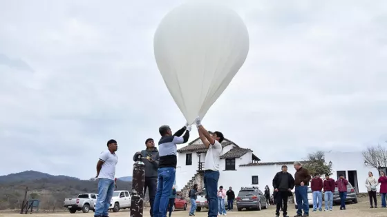 Se realizó con éxito el lanzamiento de un globo experimental