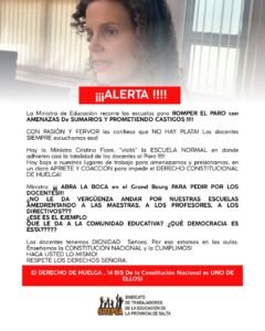  SITEPSA MANTIENE FIRME EL PARO DOCENTE Y EL GOBIERNO RATIFICA LOS DESCUENTOS