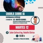 CHARLAS SOBRE INTELIGENCIA ARTIFICIAL EN EL SUR PROVINCIAL
