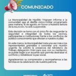 SUSPENSIÓN DEL DESFILE CÍVICO-MILITAR EN HIPÓLITO YRIGOYEN ANTE DESCONTENTO SOCIAL