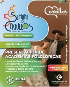 𝗖𝗲𝗿𝗿𝗶𝗹𝗹𝗼𝘀 𝗽𝗿𝗲𝘀𝗲𝗻𝘁𝗮 𝘀𝘂𝘀 𝗮𝗰𝗮𝗱𝗲𝗺𝗶𝗮𝘀 𝗳𝗼𝗹𝗰𝗹ó𝗿𝗶𝗰𝗮𝘀 𝗲𝗻 𝗹𝗮 𝗨𝘀𝗶𝗻𝗮 𝗖𝘂𝗹𝘁𝘂𝗿𝗮𝗹