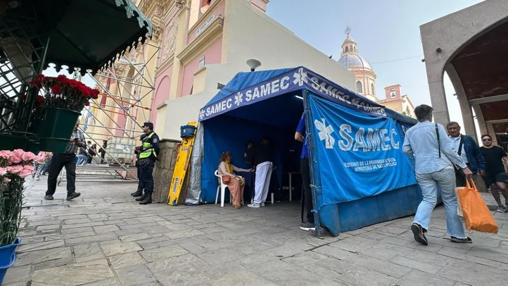 Operativo sanitario del SAMEC: refuerzan la atención a peregrinos con más de 300 profesionales