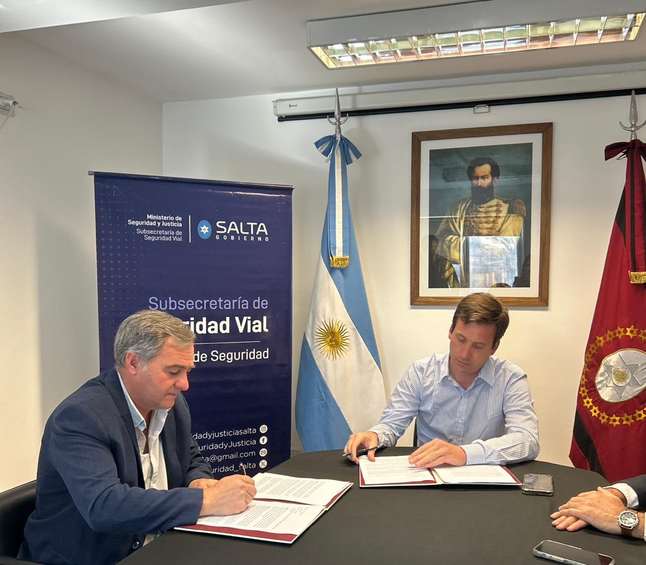 La Municipalidad de San Lorenzo y el Ministerio de Seguridad firmaron un convenio de cooperación en materia vial