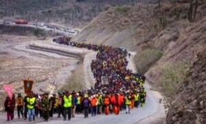 Piden reducir la velocidad y “estar atento a la ruta”, ante el desplazamiento de más 16 mil peregrinos