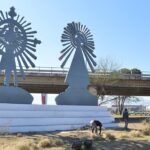 Fiesta del Milagro: construyen nueva caminería en la rotonda del Peregrino