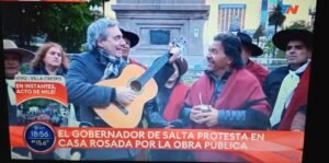 Sáenz protestó en Casa Rosada: “Basta de hipocresía y cinismo”