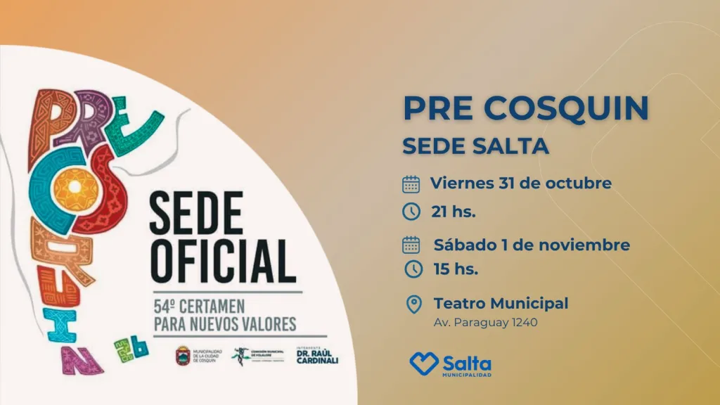 El CCM será escenario del Pre Cosquín sede Salta 2026
