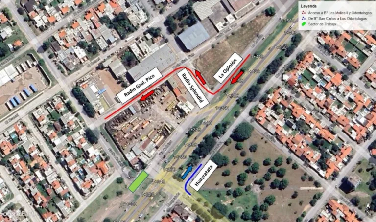 Plan Vial Zona Sur: cortes y desvíos por obras en Av. Ex Combatientes de Malvinas