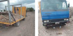 Sancionaron a un hombre que arrojaba escombros en el canal del río Ancho