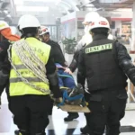 Con participación de empleados y público se llevó a cabo un simulacro en el Alto Noa