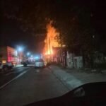 Se incendió un depósito de pallets en Buenos Aires