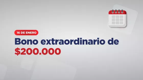 El bono de $200.000 para empleados públicos se abonará el viernes 16 de enero