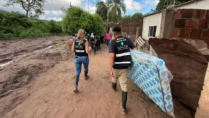 Desarrollo Social asistió a más de 100 familias afectadas por las intensas lluvias en 11 municipios