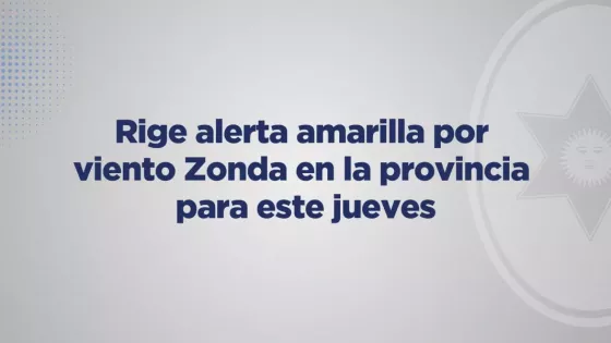 Para este jueves rige alerta amarilla por viento Zonda en Salta
