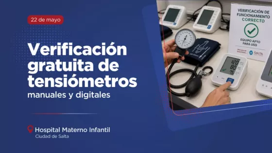 El hospital Materno Infantil realizará una jornada de verificación gratuita de tensiómetros