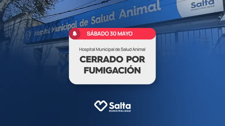 Este sábado 30 el hospital de Salud Animal estará cerrado por fumigación