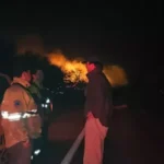 Intenso trabajo de los equipos de combate de incendios en Cafayate tras la reactivación de focos