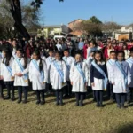 La Promesa a la Bandera reunió a más de 300 alumnos en la Casona de Castañares
