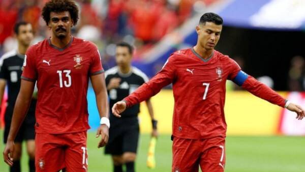 Con Cristiano Ronaldo, Portugal decepcionó en su debut y empató 1-1 con RD Congo