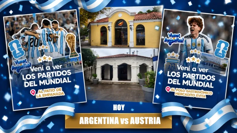Alentá a la Selección en el Patio de la Empanada y el Mercadito Evita