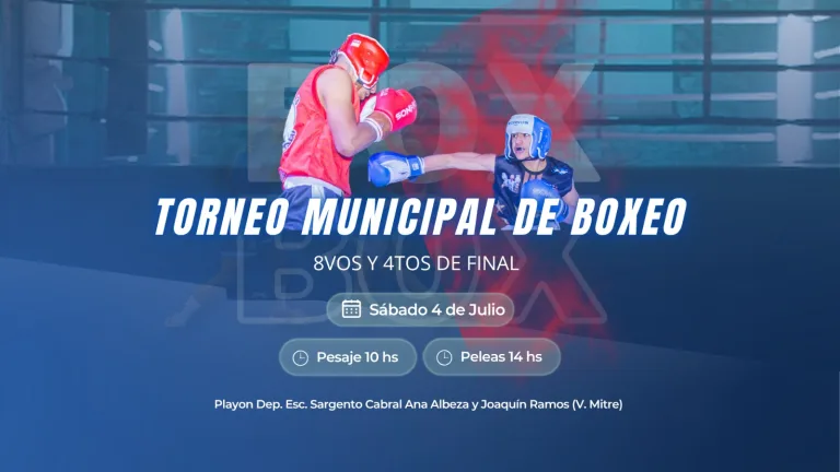 Se vienen los octavos y cuartos de final del Torneo Municipal de Boxeo