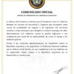 DNU para expulsar a extranjeros que «inciten al odio» contra la Argentina