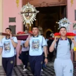 Las escuelas de formación policial peregrinaron hacia la Catedral Basílica en honor al Señor y la Virgen del Milagro