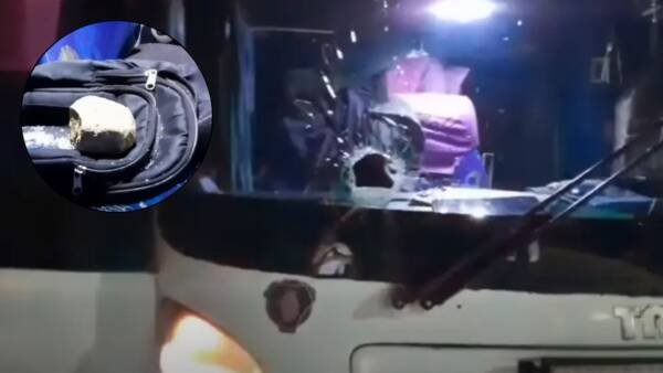Violento ataque a un micro de larga distancia en General Mosconi: una mujer lesionada